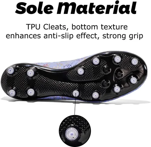 Vista 6 de Zapatos de fútbol para hombre, botas de fútbol de alta calidad, para el cuidado del tobillo, tenis deportivos para entrenamiento en interiores
