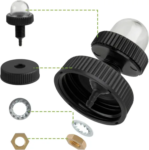 Vista 5 de A01372A Tapa de combustible con imprimación incorporada para motosierras Homelite XL XL-2 Super 2 VI 180 190 192 200 LX30 240 UP05955
