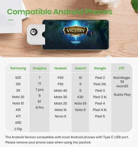 Vista 6 de IFYOO Yao -Joystick con controlador para juegos Mobile, Gamepad para jugar compatible con PUBGG Mobile, Call of Duty Mobile (CODM), Wild Rift