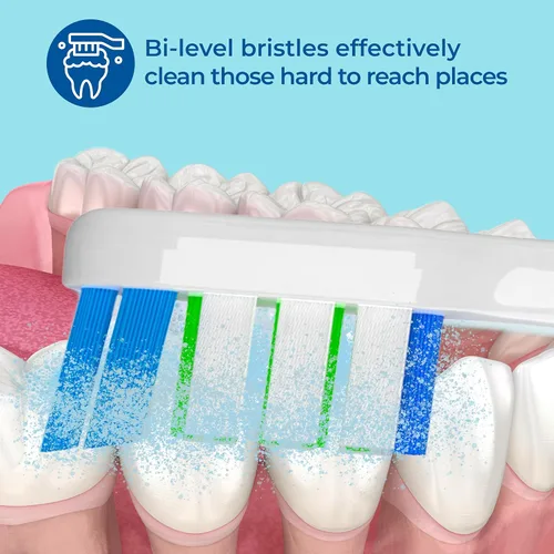 Vista 5 de Reach Cepillo de dientes eléctrico Sonic USB, suave, incluye mango de cepillo de dientes, cabezal de cepillo, tapa de cepillo de dientes, estuche