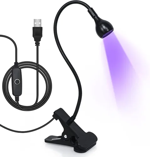 Vista 14 de AORAEM Lámpara de uñas LED UV, luz de curación flash de doble cabeza, rosa Luz de curado para uñas de gel con cuello de cisne portátil