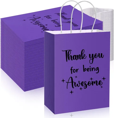 Vista 14 de Ctosree 20 Bolsas de Papel de Regalo de Agradecimiento para Empleados Compañeros de Trabajo Colega Gracias por Ser Increíble Bolsas con Asas