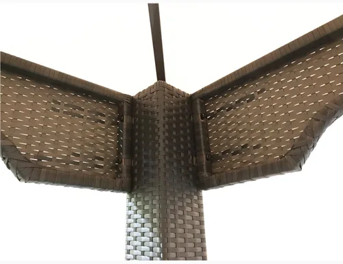 Vista 4 de Garden Winds Cubierta superior de toldo de repuesto para cenador de mimbre Xtremepower 10x10 - Riplock 500