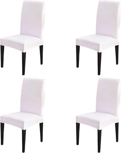 Vista 51 de Dimatic Paquete de 2 fundas elásticas de licra para sillas de comedor, extraíbles y lavables, fundas protectoras para sillas de comedor, cocina