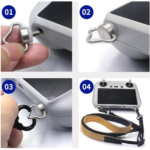 Vista 3 de 6 tornillos M4 para DJI RC/RC 2 / RC Pro/Smart Remote Controller Lanyard