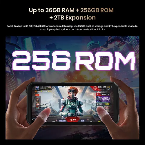 Vista 8 de FOSSIBOT Smartphone con medición de distancia, teléfono resistente, 5G 6.78" FHD+ Smartphone, cámara de 32MP + cámara de 50MP