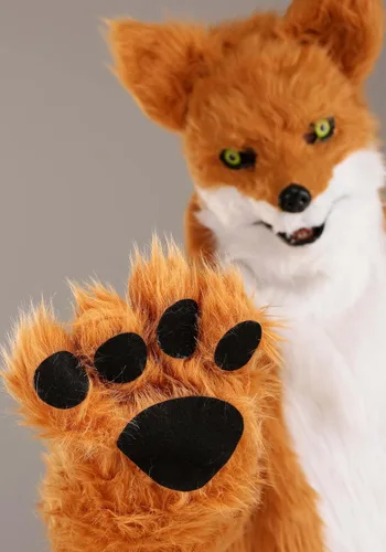 Vista 7 de Adults Fox Costume with Mouth Mover Mask