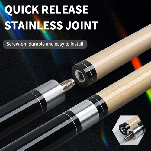 Vista 2 de Horse Pool Cue Sticks, 58 Inch Canadian Maple Wood Cue Stick, Pool Sticks for Adults, Pool Stick for Bar House Pool Tables, Sports Professional