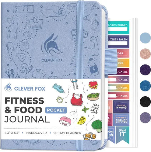 Vista 17 de Clever Fox Diario de fitness & Food – Planificador de nutrición y entrenamiento para mujeres y hombres – Libro de registro de ejercicio de dieta
