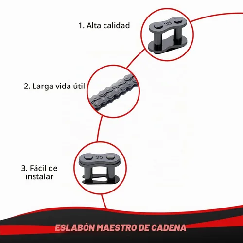 Vista 7 de KAMIER #35 140 Eslabones Cadena de Rodillos de Transmisión para Coleman CT100U CC100X RB100 Baja Doodle Bug DB30 Mega Monster Moto MM-B80 MM-B105