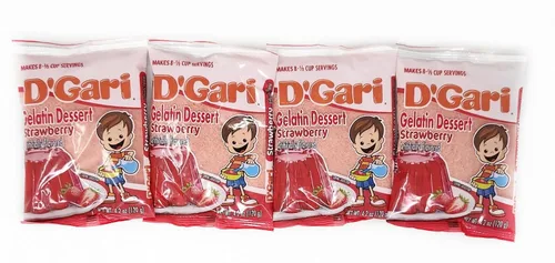 Vista 4 de Paquete de 4 paquetes de postre de gelatina D'Gari de 4.2 onzas, sabor artificial (4.2 onzas, coco)