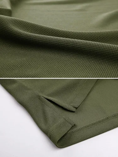 Vista 6 de MAGCOMSEN Camisas polo para hombre, 3 botones, secado rápido, manga larga, tácticas, camisa de golf