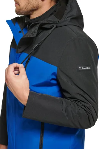 Vista 6 de Calvin Klein Sudadera con Capucha chamarra con babero desmontable