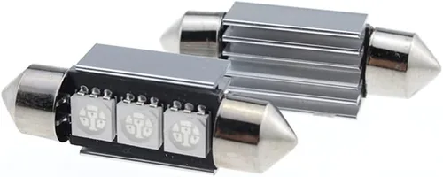 Vista 9 de Bombillas LED Festoon 6411 6418 C5W de 9 a 30 V extremadamente brillantes, sin errores, 1.5 pulgadas, 1.417 in para luces de cúpula de mapa