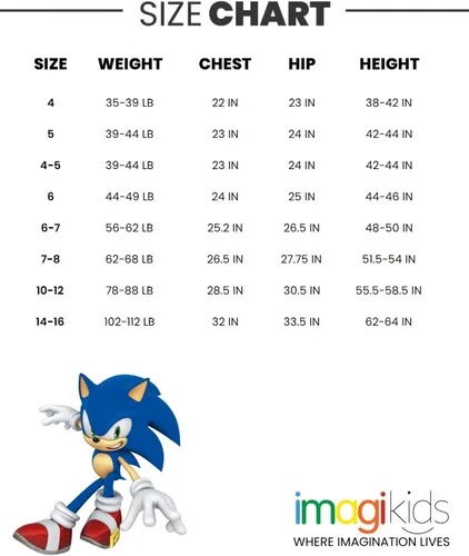 Vista 7 de SEGA Sonic The Hedgehog - Disfraz de forro polar con cremallera para niños pequeños a grandes