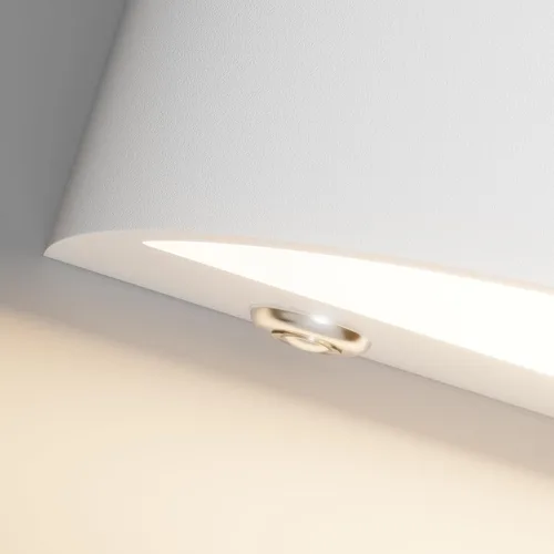 Vista 4 de Aipsun Aplique de pared blanco con pilas, 2 unidades, luces LED de pared recargables USB, luz de pared regulable para interiores para sala de estar