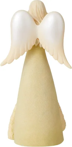 Vista 2 de Enesco Foundations Angel of Peace Holding - Figura de amuleto, 7.76 pulgadas, multicolor