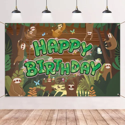 Vista 9 de Telón de fondo de cartel de feliz cumpleaños de béisbol, decoraciones de fiesta de béisbol, fondo de fotos de vinilo, suministros de fiesta