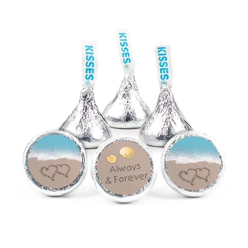 Vista 8 de 90ct Beach Wedding Candy Kisses Favores - Caramelo Incluido