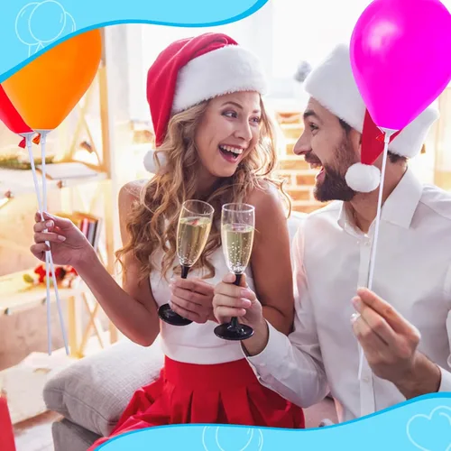 Vista 5 de Apoulin Bastones para globos, paquete de 35 palos de globo y taza para fiestas y bodas