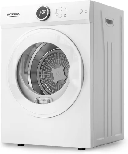 Vista 9 de ROVSUN Secadora de ropa portátil, secadora de tambor de lavandería de carga frontal de alta gama de 110V 850W, secadora eléctrica de 1.5 pies