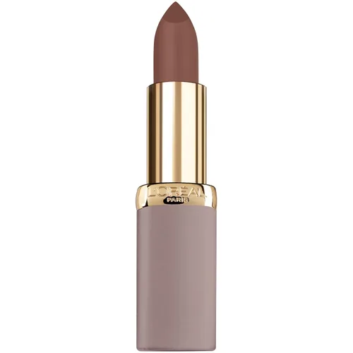 Vista 10 de L'Oreal Paris Cosmetics – Labial Colour Riche ultra mate altamente pigmentado, color piel 983 Utmost Taupe