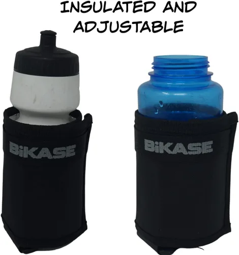 Vista 2 de BiKase BEV Wrap: Soporte para botella de agua para bicicleta Soporte universal aislado para eBike Sujetadores de gancho y bucle antideslizantes