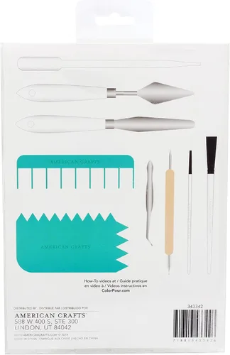 Vista 4 de American Crafts Kit de herramientas para verter color 13/paquete