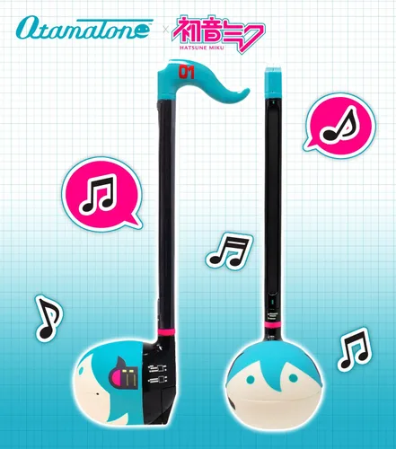 Vista 2 de Otamatone Classic Hatsune Miku Vocaloid [licencia oficial] Instrumento musical electrónico de personaje japonés Sintetizador portátil de Japón Maywa