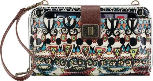 Vista 23 de Sakroots Artist Circle - Cartera/Brazalete grande para teléfono celular Aqua World