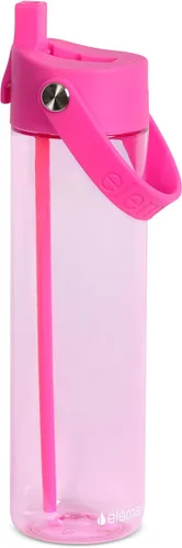 Vista 24 de Elemental Botella de agua Splash con pajilla, botella de agua reutilizable de plástico Tritan sin BPA con correa, ideal para viajes, gimnasio