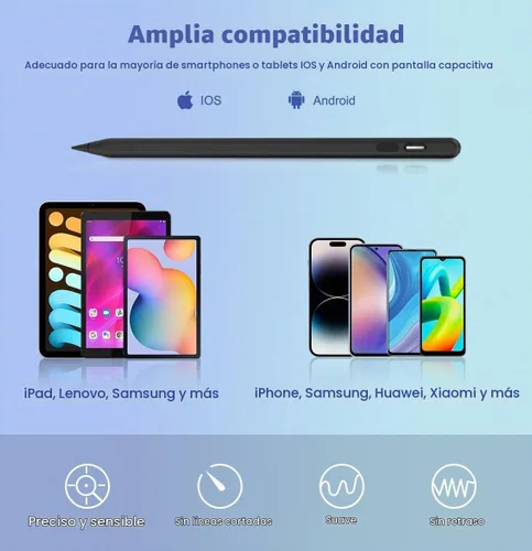 Vista 2 de MoKo Lápiz óptico para pantallas táctiles, lápiz óptico con pantalla