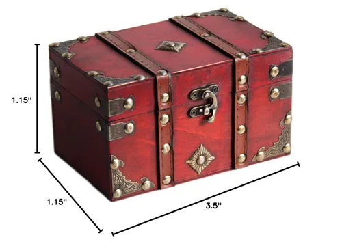 Vista 8 de Juego de 6 piezas de sello de cera de madera con cabeza de latón extraíble + 2 asas de madera + caja de cofre del tesoro de madera y cuero