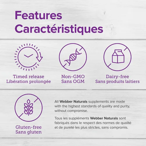 Vista 6 de Webber Naturals Vitamina C liberación temporizada 1000 mg, 150 pestañas