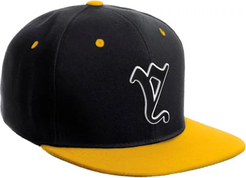 Vista 1404 de Daxton Gorra clásica con visera de billete plano con letras del alfabeto inglés antiguo de la A a la Z