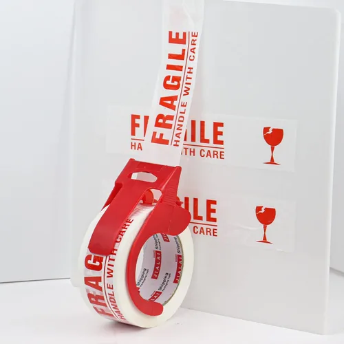 Vista 6 de JIALAI HOME Cinta Frágil Manejar con Cuidado Cinta de Embalaje 6 Rollos, Cinta de Sellado de Cajas de Envío Resistente con Dispensador, 2 Pulgadas x