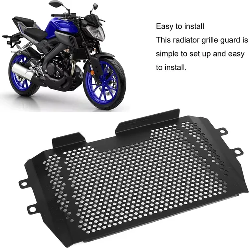Vista 7 de Protector de radiador de motocicleta, compatible con Yamaha MT-03 MT25 FZ03 Protección de rejilla 2015-2021, protección de rejilla MT-03 MT25 FZ03
