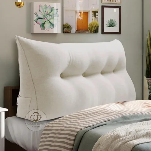 Vista 46 de WOWMAX - Almohada grande triangular con respaldo para cabecera, almohada de posicionamiento para lectura en forma de cuña, con funda extraíble