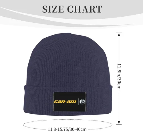 Vista 3 de Can-Am Spyder Print Beanie Hat Knit Hat Casual Hat para hombres mujeres negro