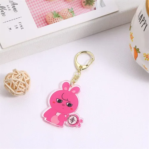 Vista 6 de KPOP Stray Kids Merch SKZOO Llavero Han Quokk Leebit Bolsa Accesorios Regalo para Estancia