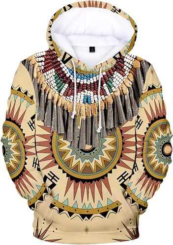 Vista 2 de Sudadera con capucha para hombre, suéter de manga larga, sudadera con capucha suelta estampada en 3D, sudadera con capucha para Halloween