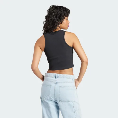 Vista 3 de adidas Originals Camiseta sin mangas acanalada Essentials para mujer
