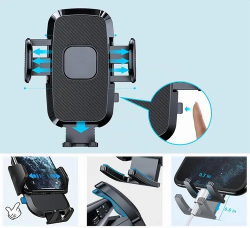 Vista 6 de Soporte para teléfono celular de coche para Ford F150 2009-2014 Expedition 2003-2017 Volkswagen VW Tiguan 2007-2015 Mazda 6 2004-2012 CX-7 2007-2012
