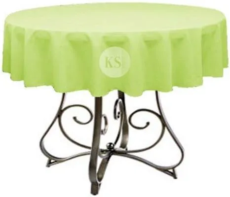 Vista 16 de Mantel redondo de poliéster de 72 pulgadas, disponible en más de 45 colores, ideal para restaurantes y superposiciones versátiles de eventos, elige