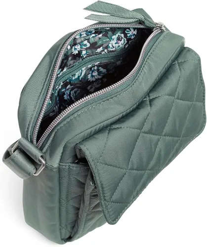 Vista 3 de Vera Bradley Bolso cruzado pequeño de sarga de rendimiento para mujer