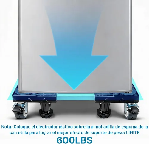 Vista 7 de I'SMARTMOON Mini soporte ajustable para refrigerador con ruedas, resistente para refrigerador pequeño, lavadora, congelador, enfriador de vino, se