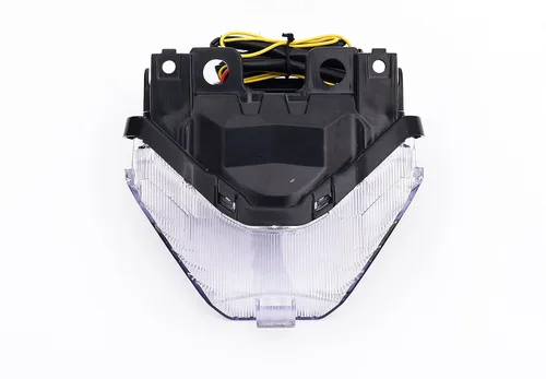 Vista 5 de Luz trasera LED de freno para motocicleta, lente transparente con señales de giro integradas para Yamaha 2015-2017 FZ07,2008-2020 MT07,2015-2020 YZF