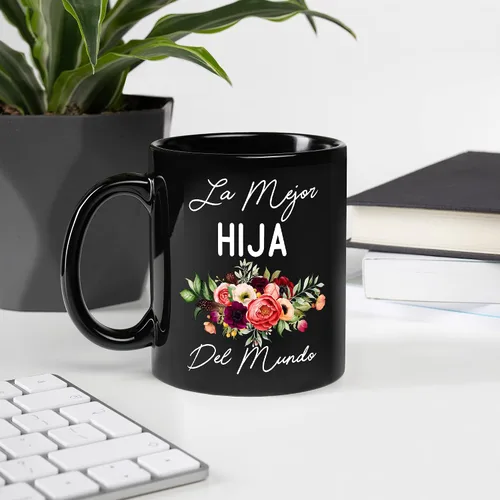 Vista 2 de Fantastic Gifts Taza La Mejor Hija Del Mundo, regalo para hija, taza de la mejor hija del mundo, regalo de cumpleaños, regalo para el día de la Madre