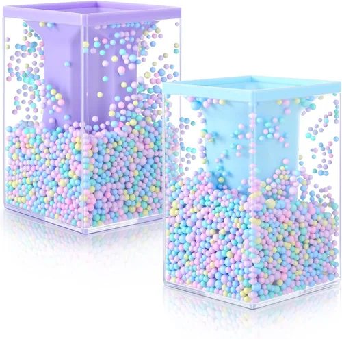 Vista 9 de Zonon 2 soportes para bolígrafos de burbujas para escritorio, lindo organizador de brochas de maquillaje y portalápices con un divertido diseño