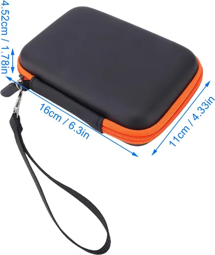 Vista 9 de Estuche rígido para resistente Mini, a prueba de golpes, funda rígida de EVA para unidad externa 1TB 2TB 4TB 5TB, bolsa de almacenamiento portátil